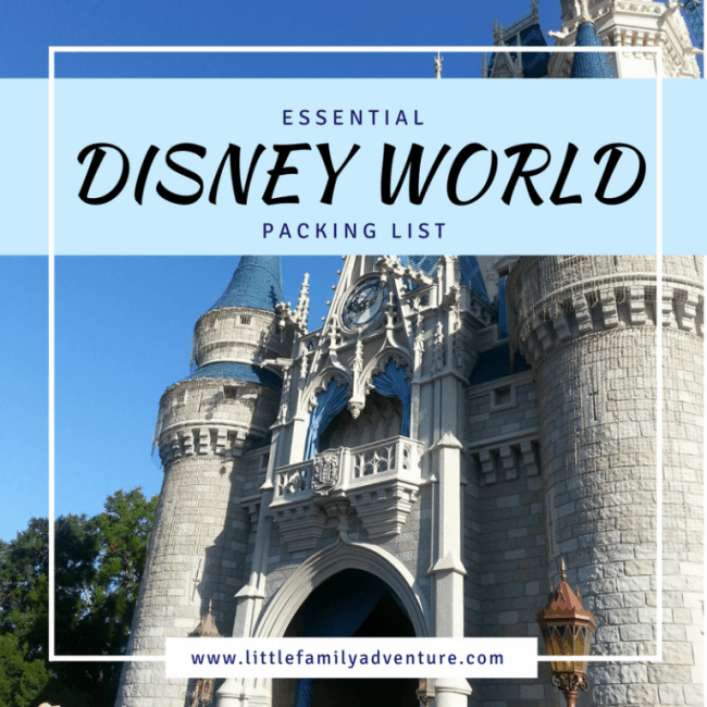 Essential Disney World Packing List - helps organize/pack clothing, first aid supplies, things for the kids, and more. It even helps me load my in park bag with park essentials.