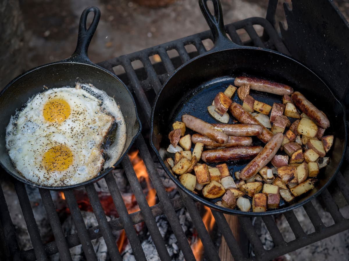The BEST Camping Breakfast Skillet Recipe - 2 Nerds In A Truck