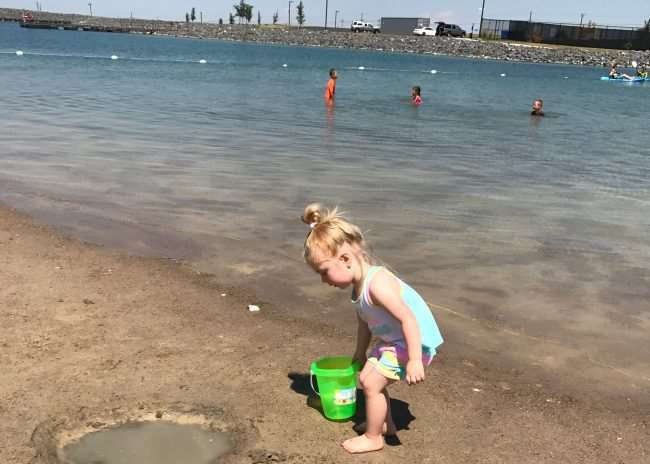 Girl at the lake