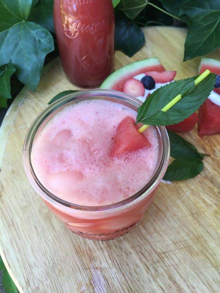 Honey Sweetened Watermelon Limeade