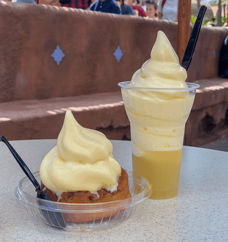 Dole Whip (Pineapple Soft Serve) Float and Cake