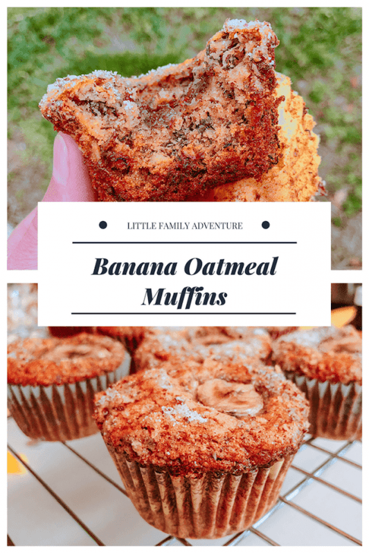 banana oatmeal muffins