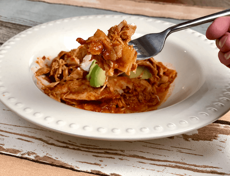 Instant Pot Chicken Enchiladas Casserole