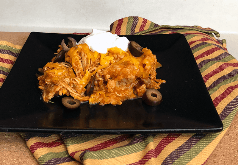 Instant Pot Chicken Enchiladas Casserole