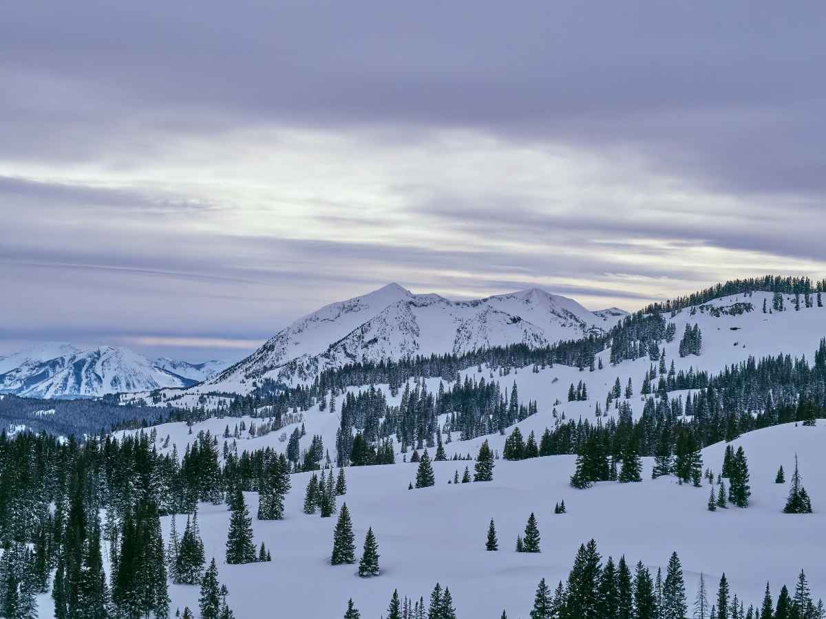 winter mountain scene from Coloraod