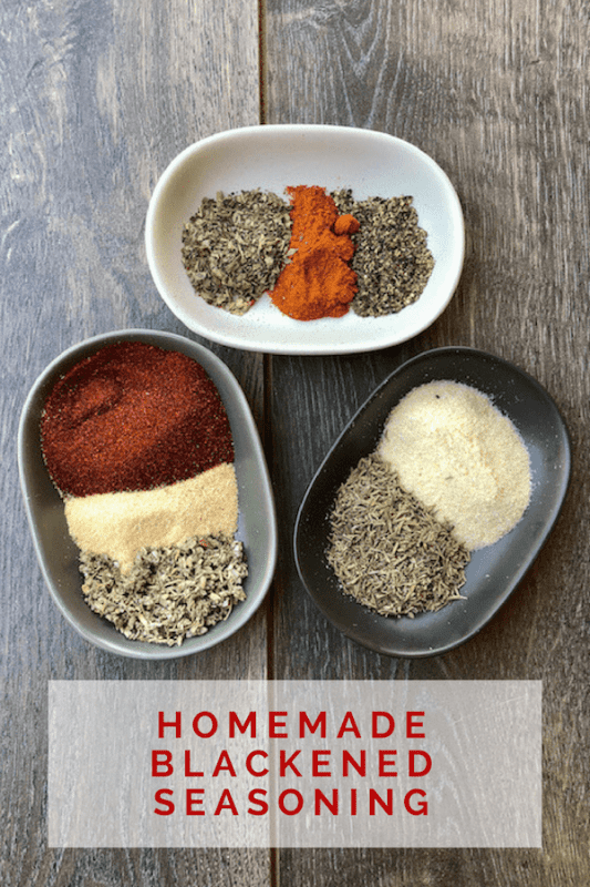 Spices and herbs needed to make homemade blackened seasoning mix