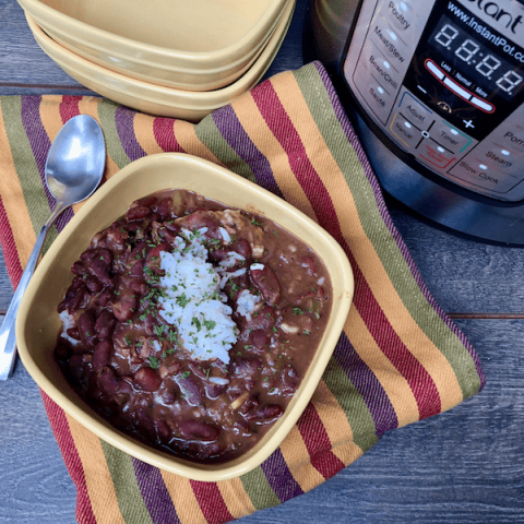 Instant Pot red beans and rice