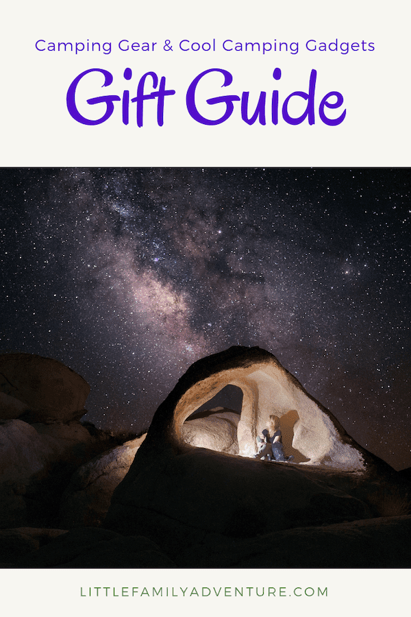A gift guide for the outdoor enthusiast! Here are our picks for cool camping gadgets and camping gear