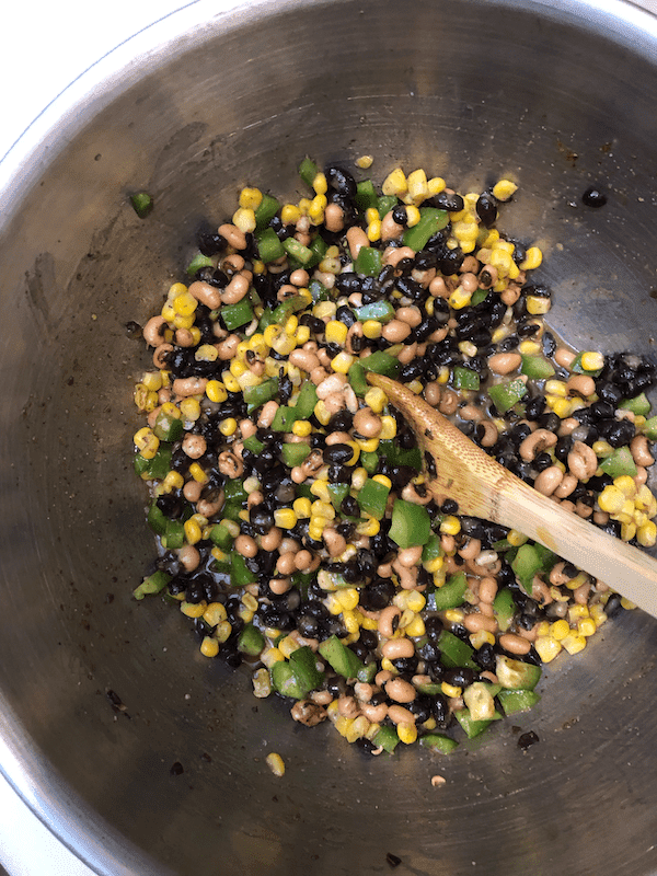 Southwestern Black Bean and Black Eyed Peas Salad Recipe