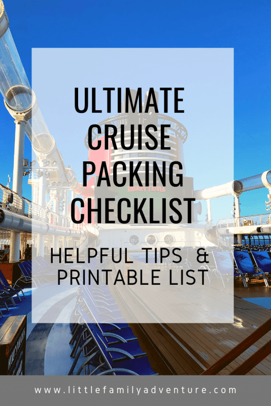 cruise packing list