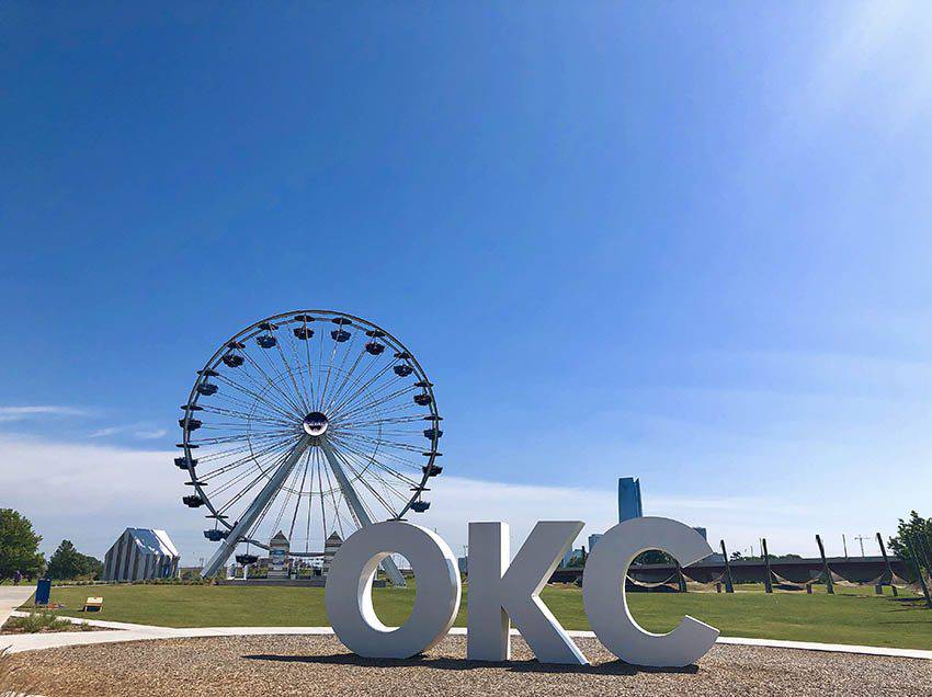 OKC sign at Wheeler Park