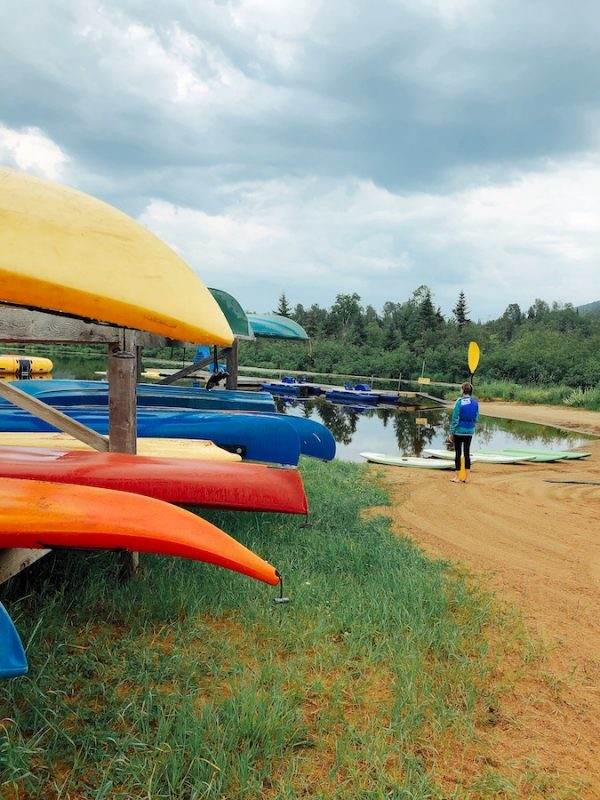 lakeside recreation, kayaks