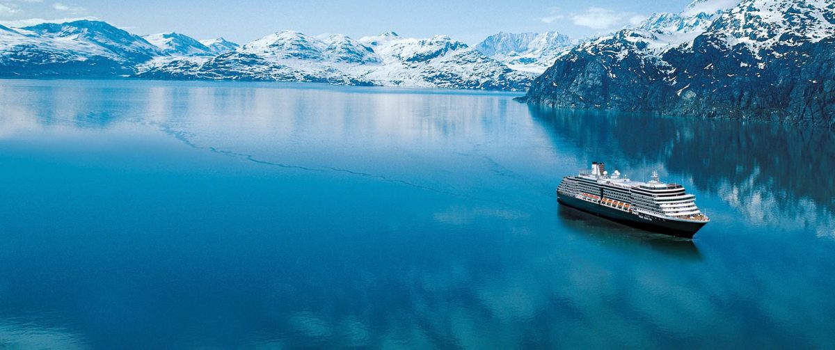 Glaciers and cruise ship