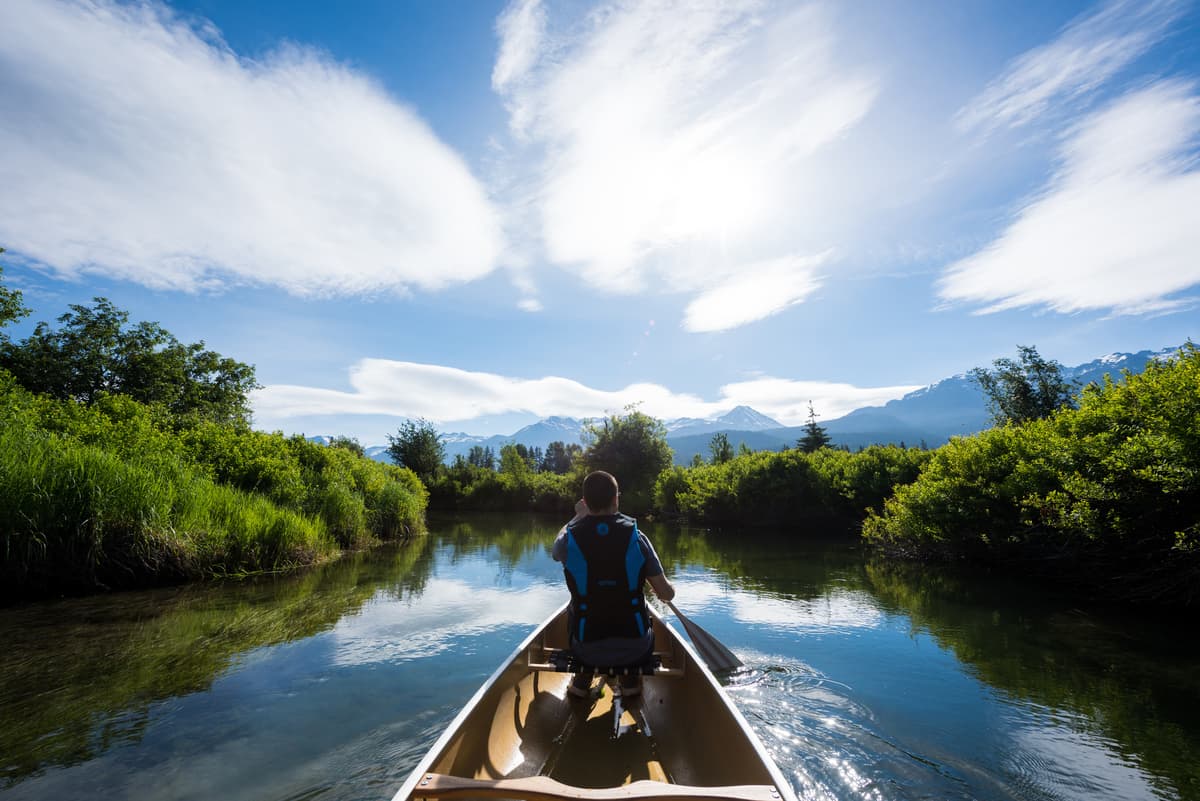 canoeing in Whistler