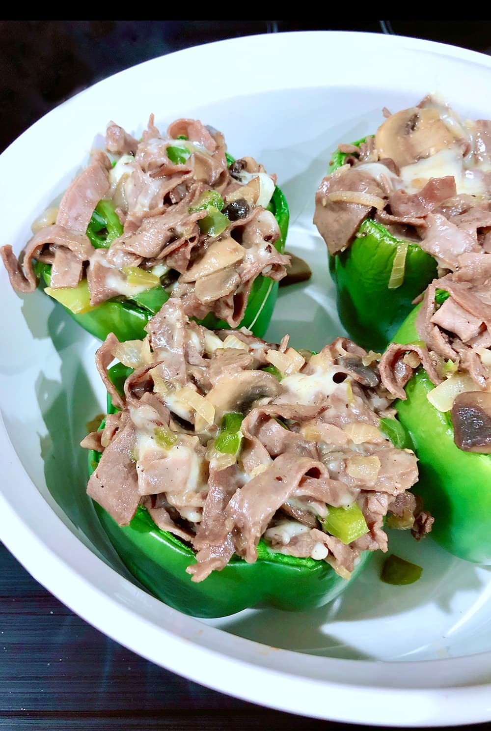 Philly Cheesesteak Stuffed Peppers