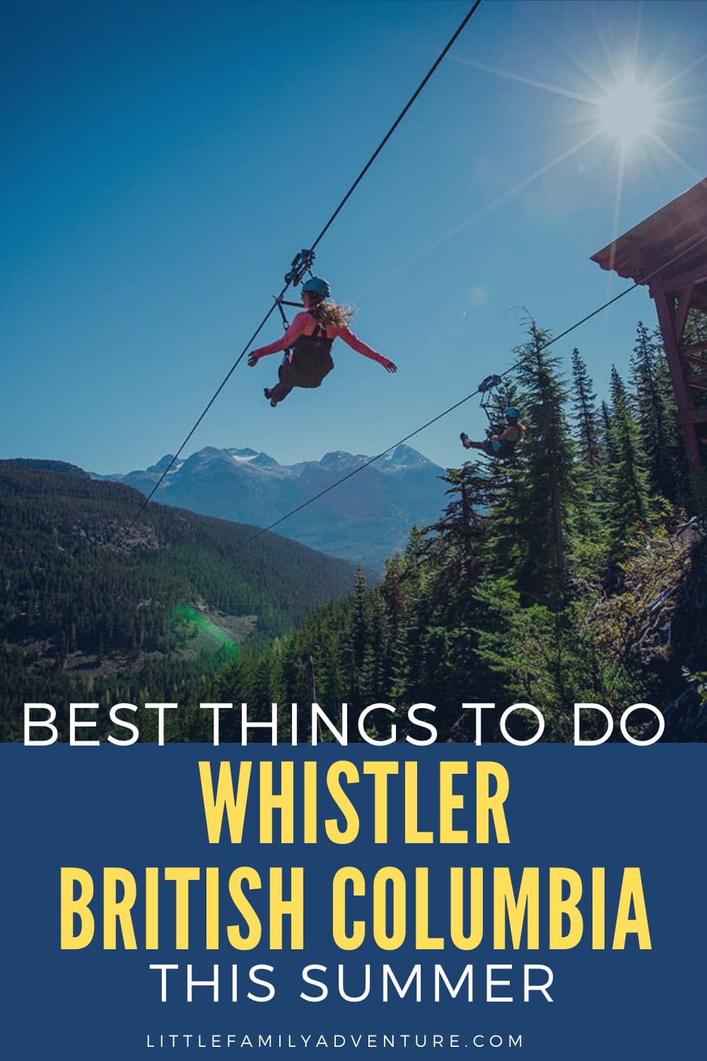 women zipling, Whistler BC