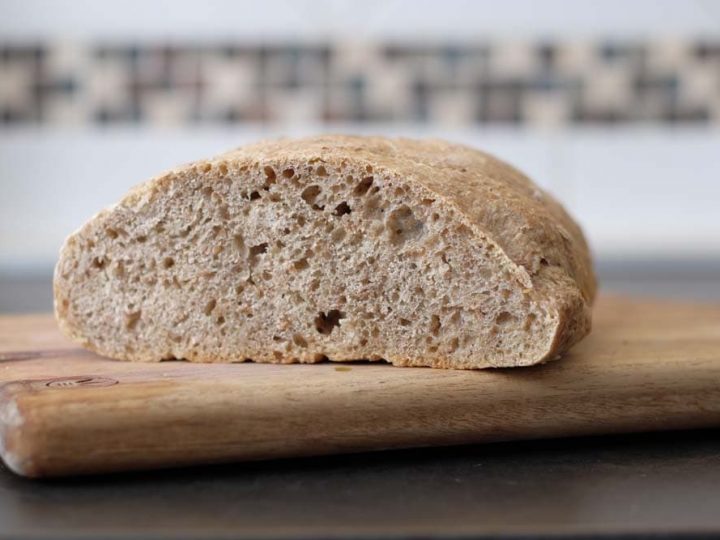 whole wheat bread with lentils