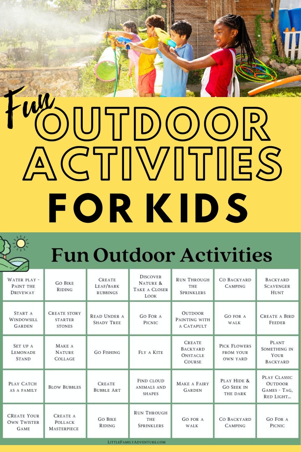 30 Simple Fun Outdoor Activities For Kids