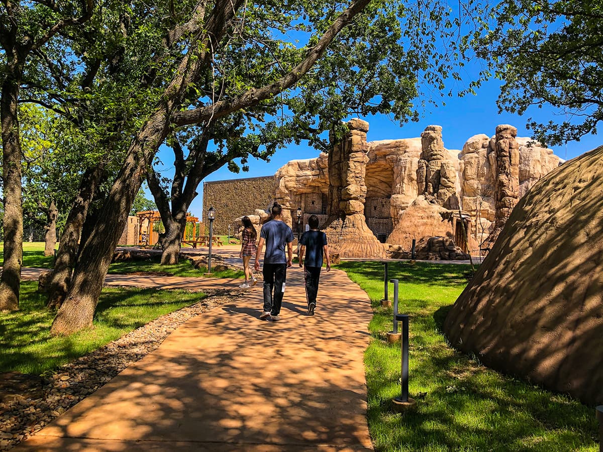 teens walking outdoors - National Cowboy Museum