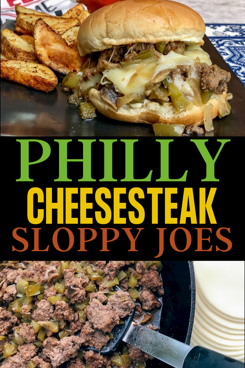 Quick and Easy Philly Cheesesteak Sloppy Joes Recipe