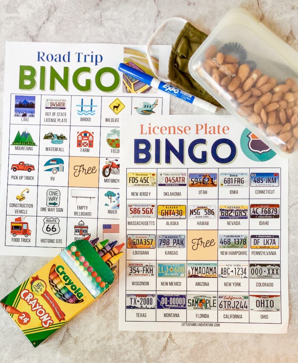 Before Your Next Road Trip, Download These FREE Car Bingo Printable Cards