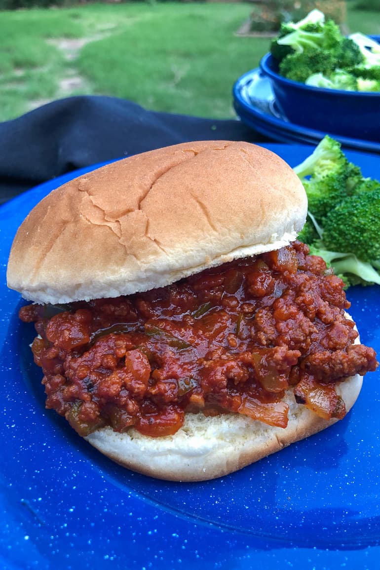 sloppy joe on plate