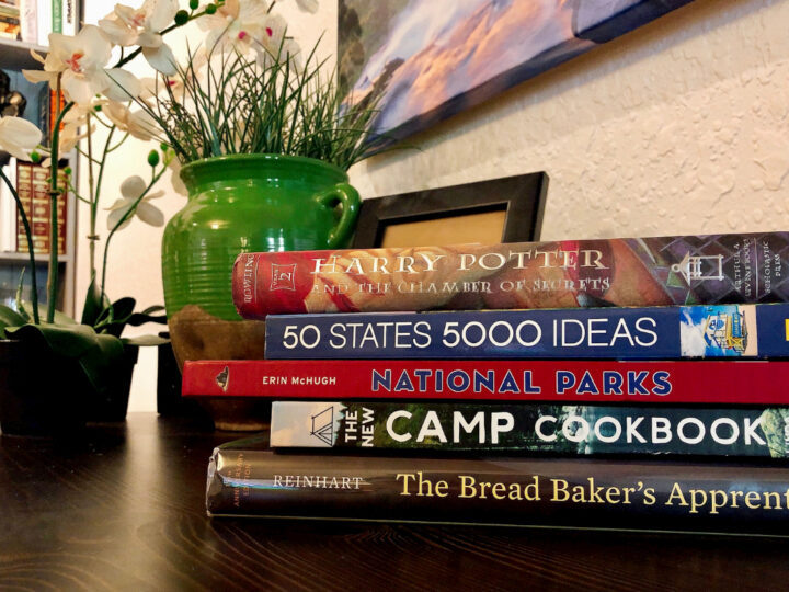 books on table
