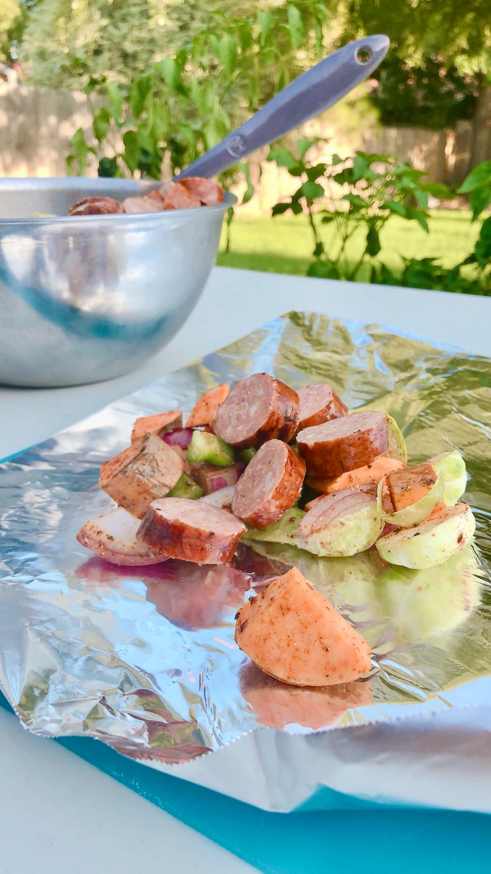 Easy Andouille Sausage and Vegetables Recipe for Sheet Pan or Foil Packs