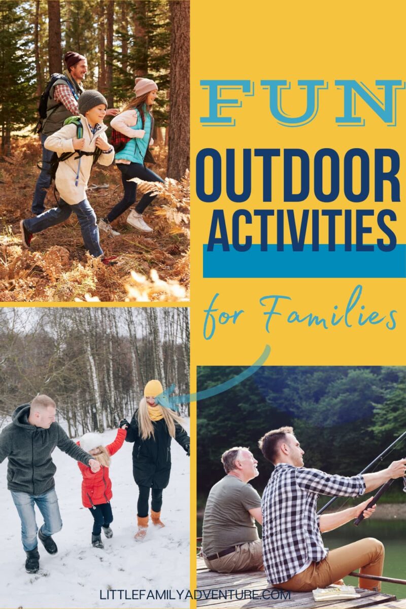 families outdoors together