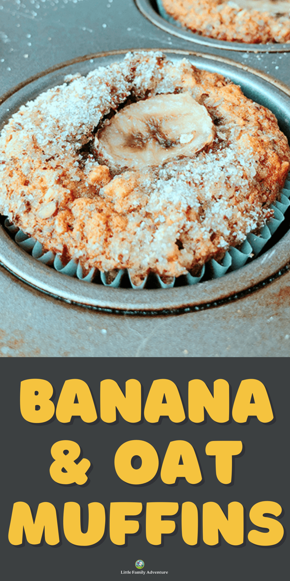 Healthy Banana Muffins with Applesauce & Oats + Extra AddIns