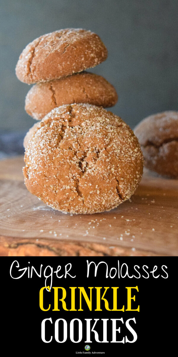molasses ginger crinkle cookies