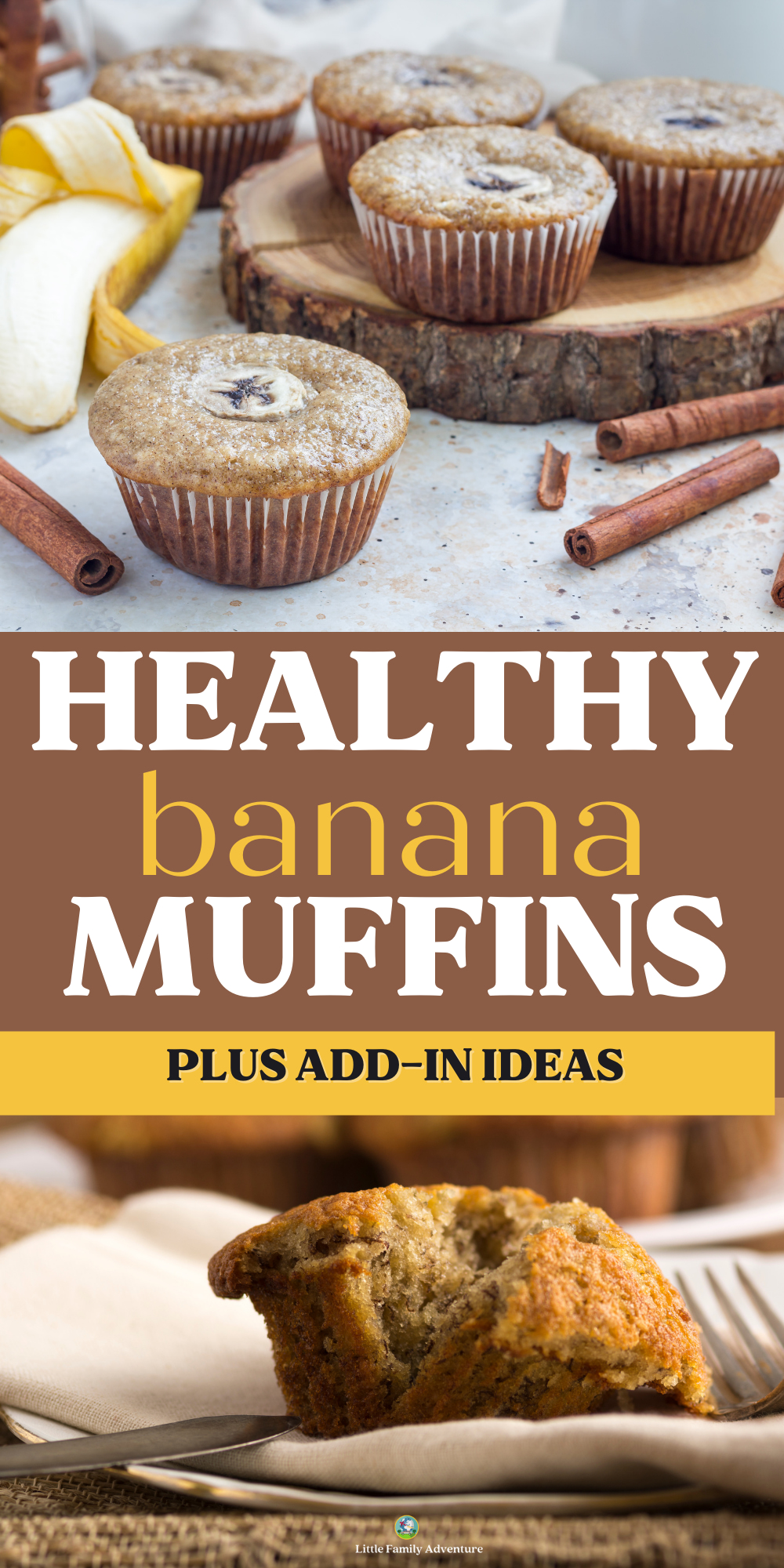 Healthy Banana Muffins with Applesauce & Oats + Extra AddIns