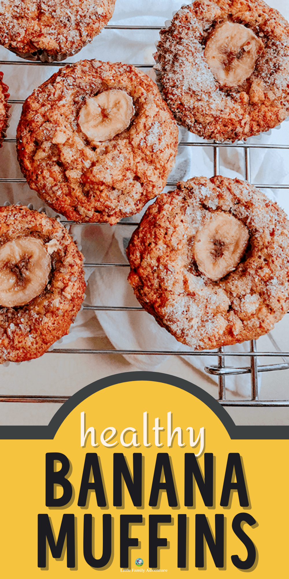 Healthy Banana Muffins with Applesauce & Oats + Extra AddIns