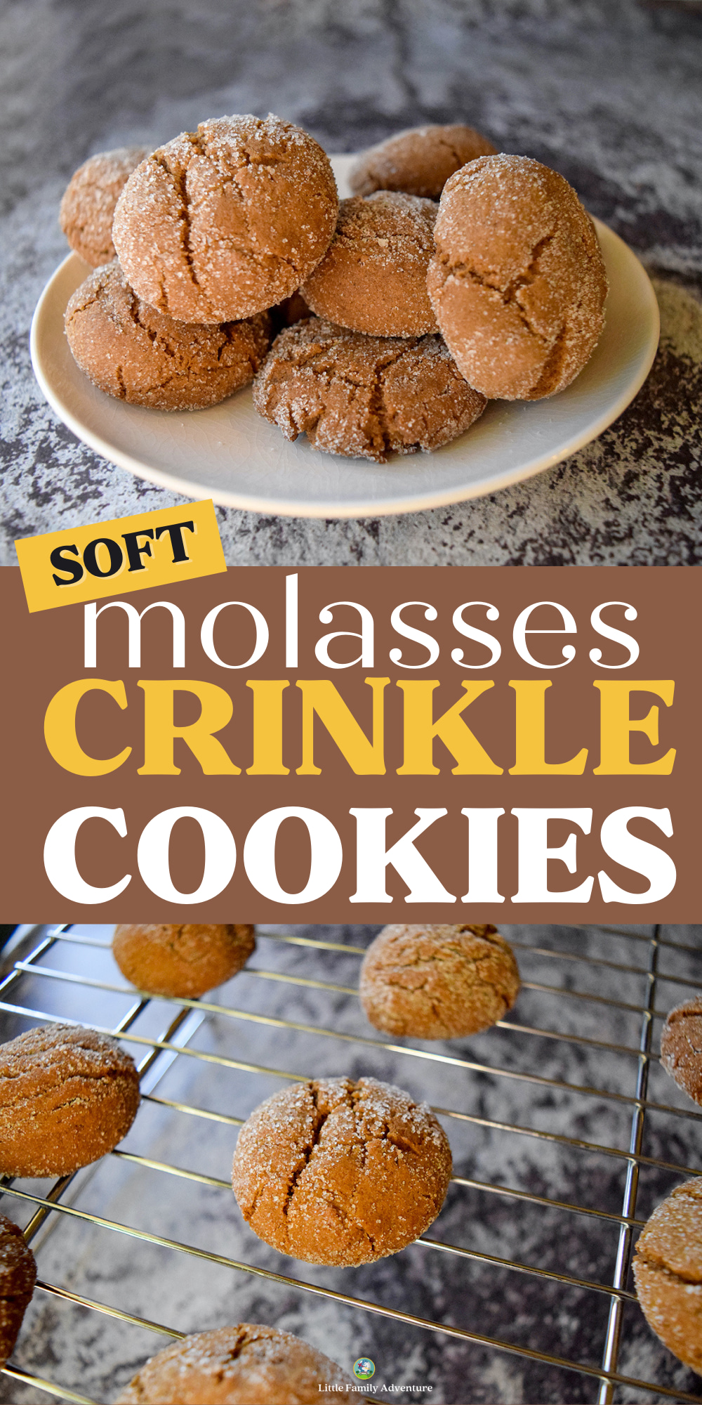 molasses crinkle cookies