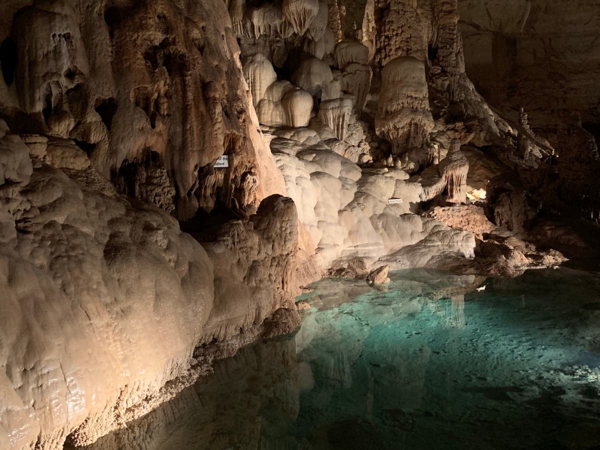 Natural Bridge Caverns in Texas