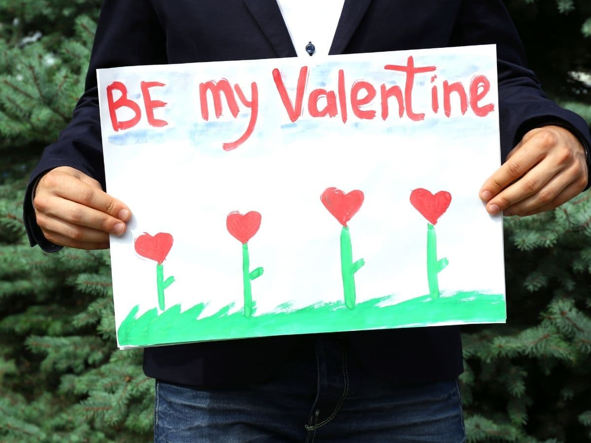 be my valentine sign