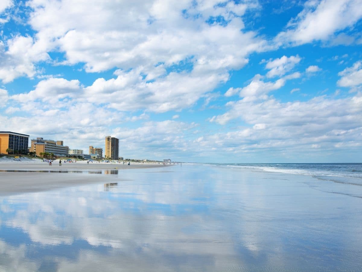 beachline, ocean, sand, hotels