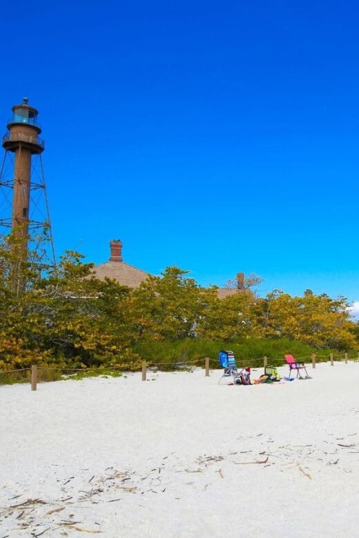 Sanibel beach lighthouse