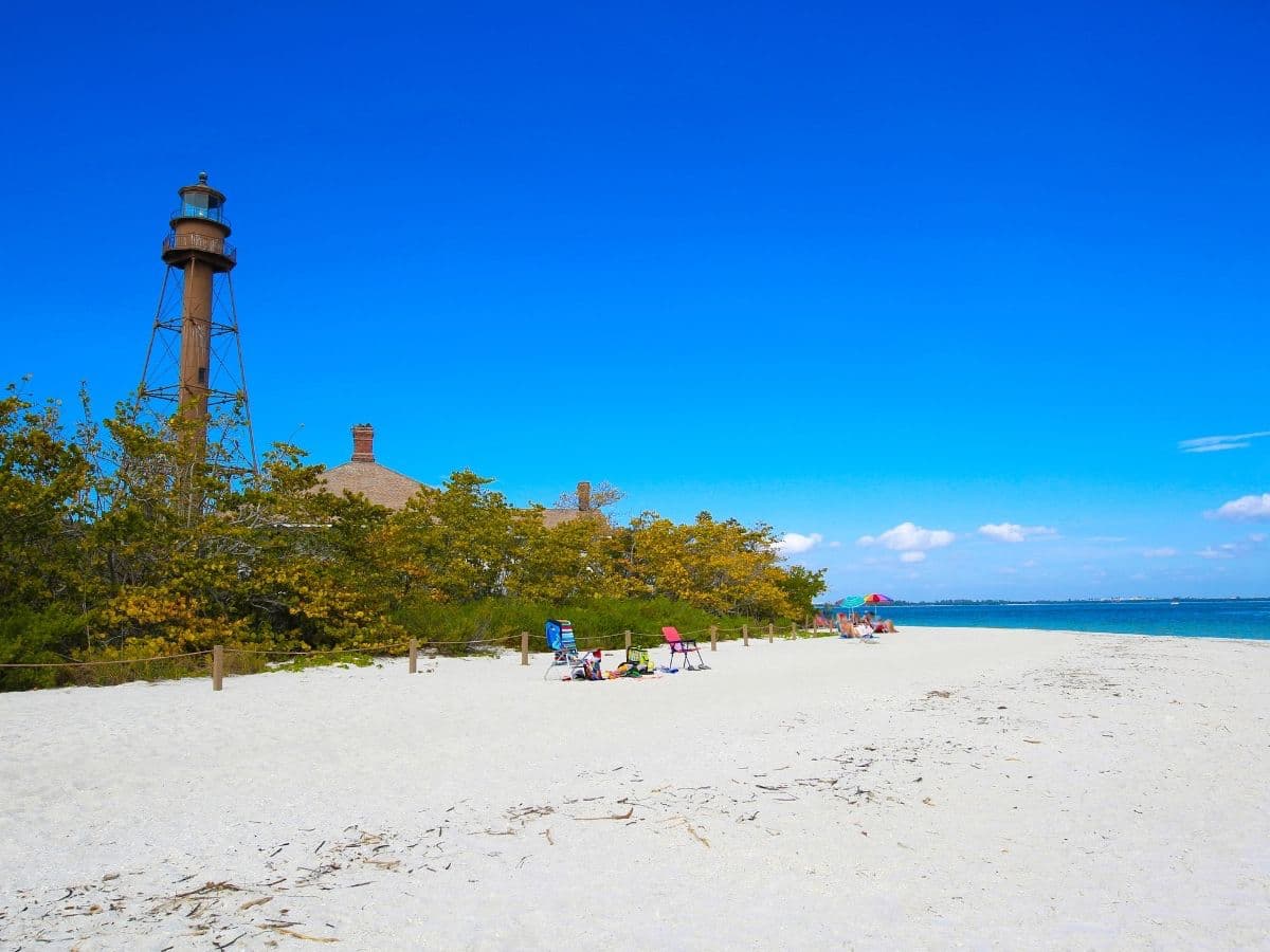 Sanibel beach lighthouse