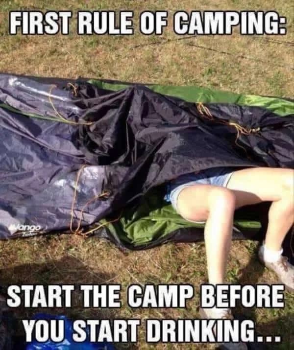 35 Funny Camping Memes That Make Us Laugh Out Loud - Peanuts or Pretzels