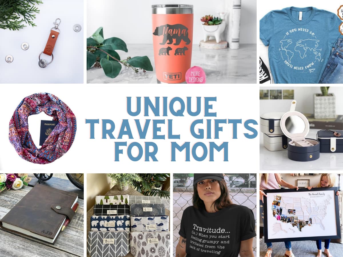 travel gifts for mom collage