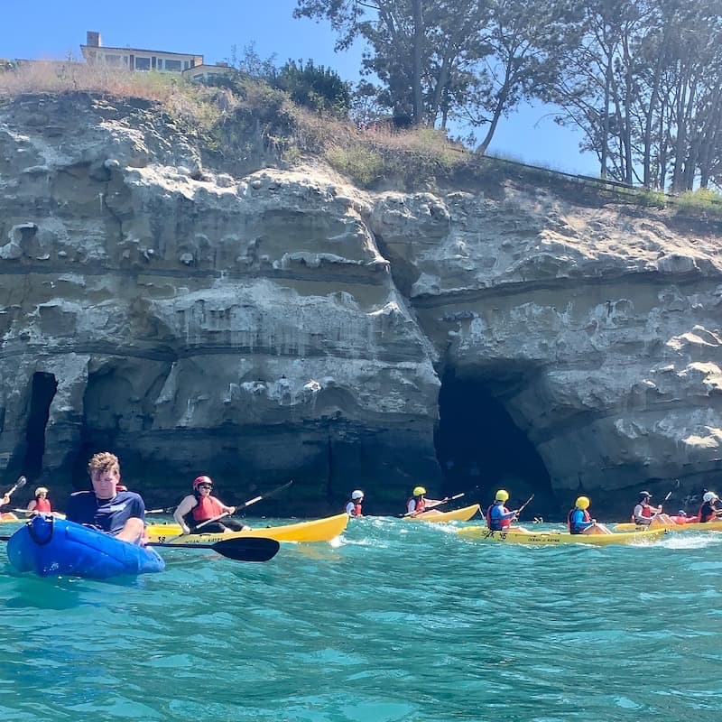 sea kayakers La Jolla caves