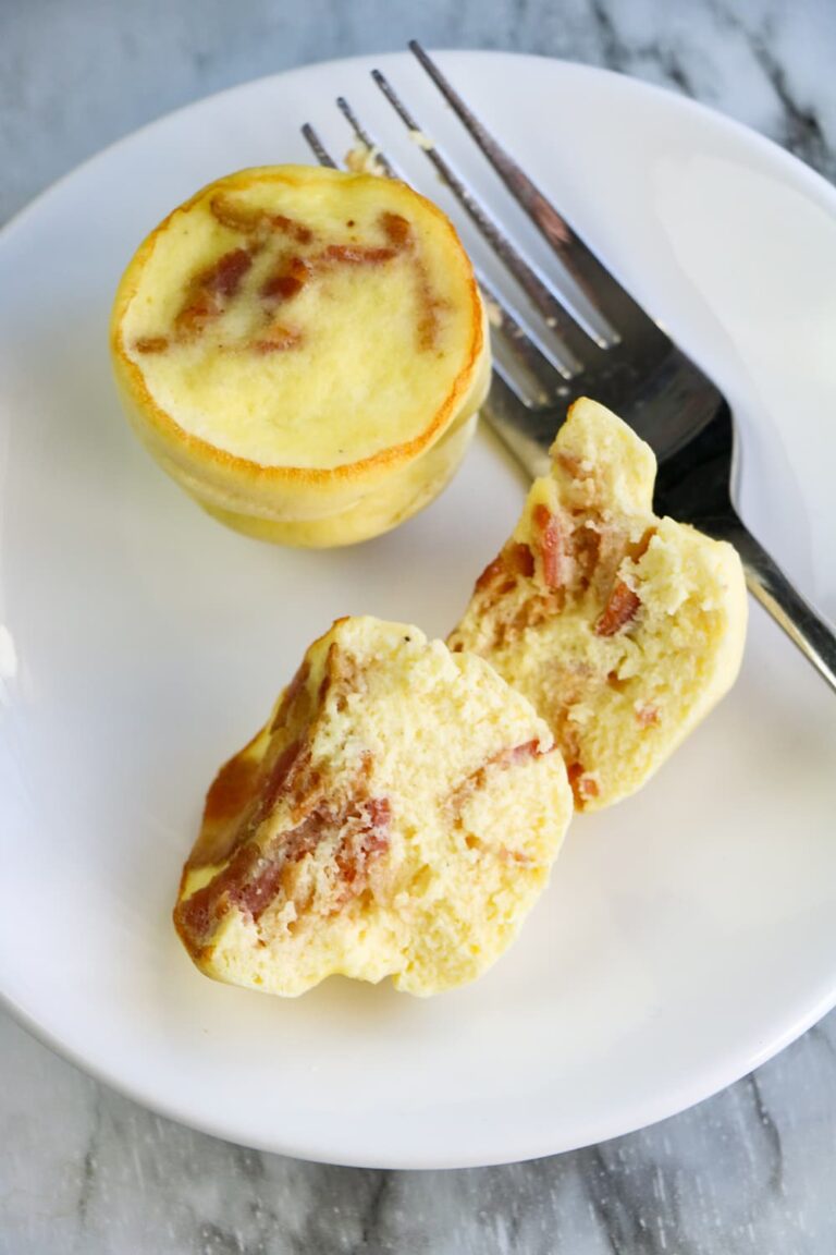 Easy Copycat Starbucks Egg Bites Instant Pot Keto Recipe with Bacon
