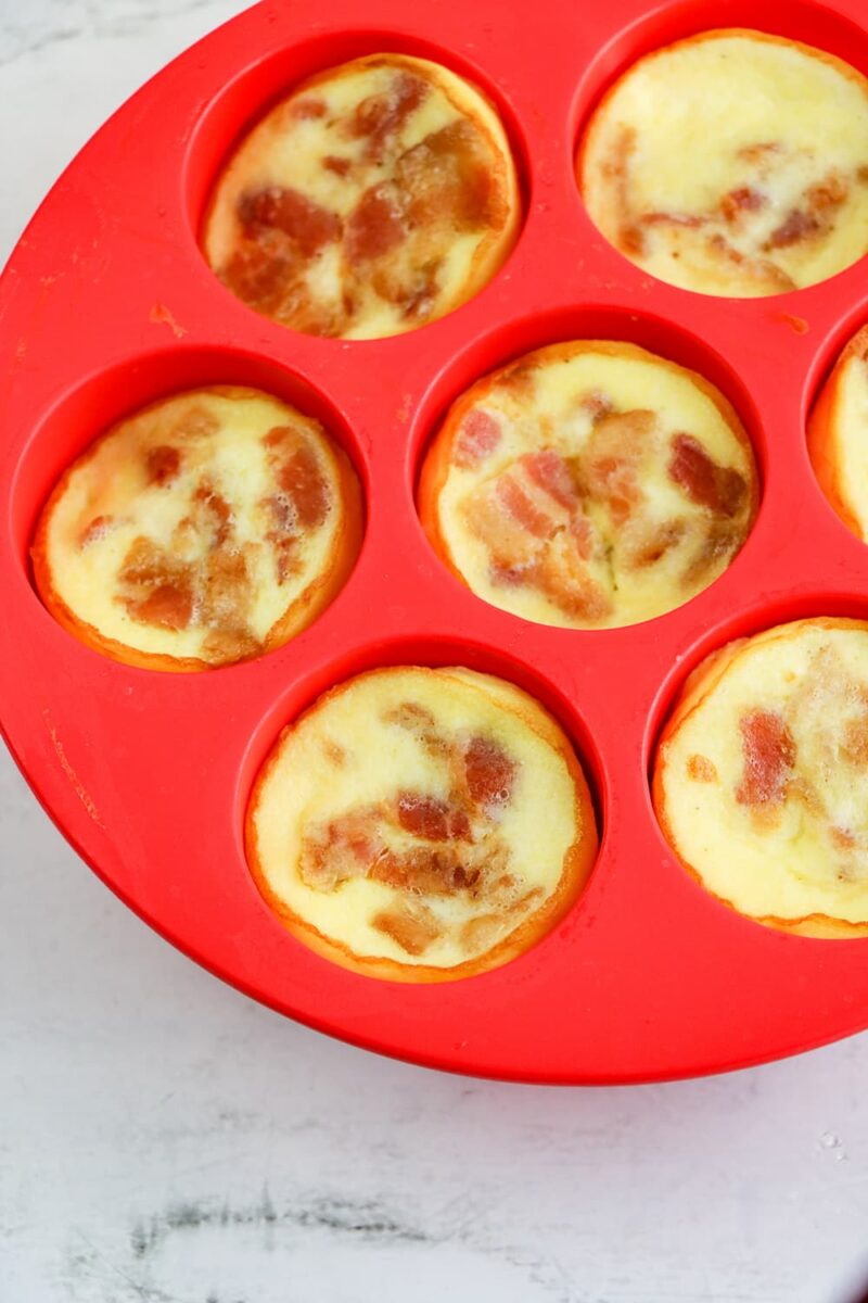 egg bites in silicone mold