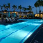 pool at night