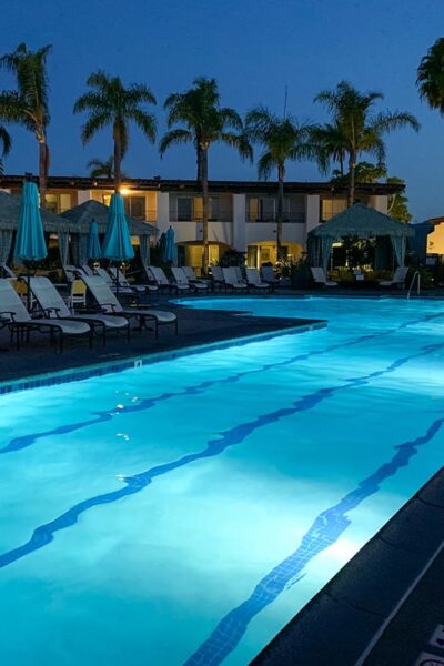 pool at night