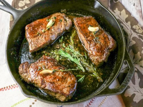 New York Strip Steak Recipe With Rosemary Garlic Butter 