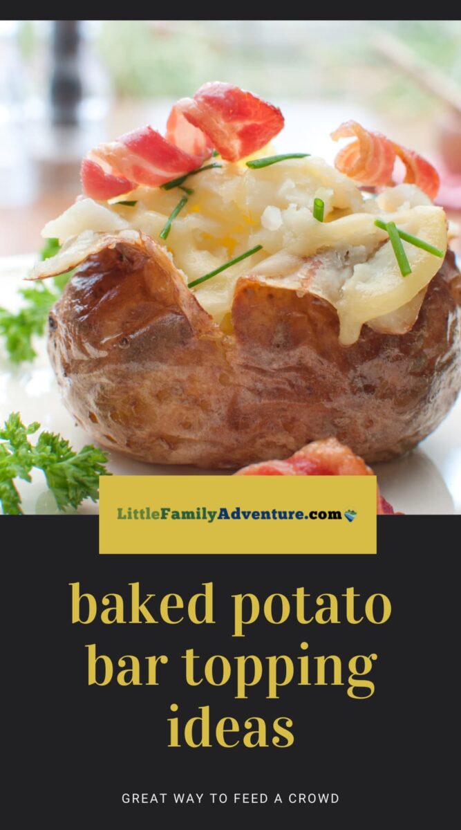 Baked Potato Bar Ideas - Entertaining On A Budget! • Dishing Delish