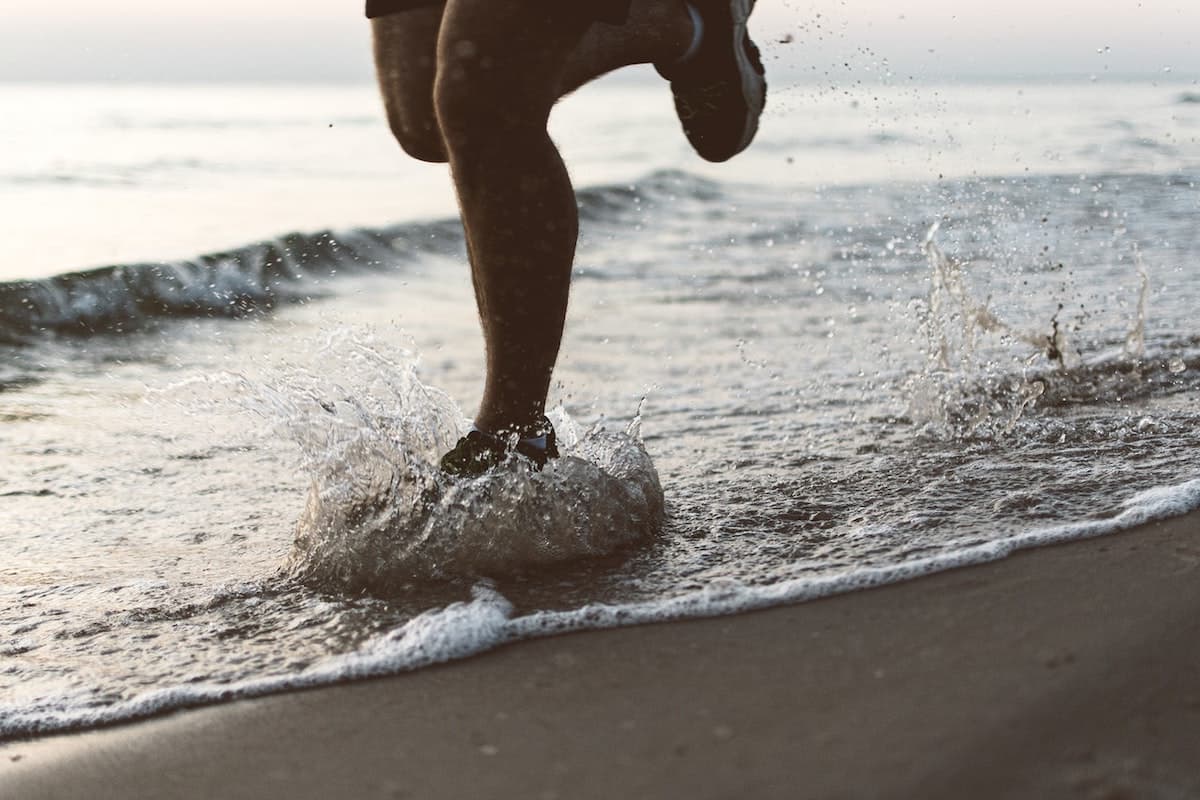 running on sand