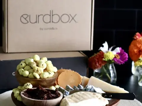 cheese platter and box